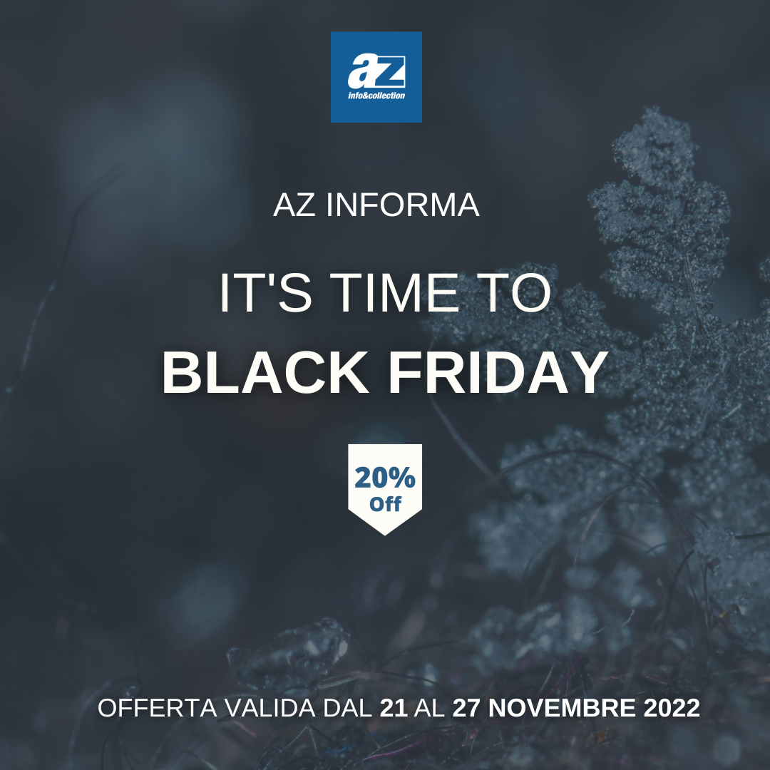 Black Friday: approfitta dello sconto del 20% sui nostri servizi - AZ  Info&Collection